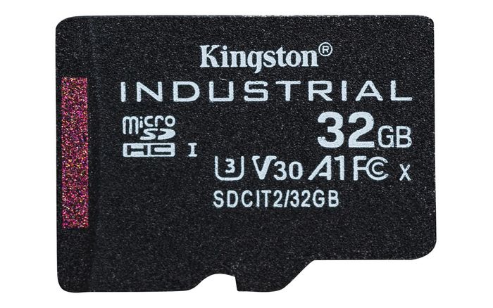 Kingston - Carte microSD industrielle 32GB, UHS-I, Classe 10, U3, V30, A1, TLC NAND, résistance -40°C à 85°C