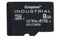 Kingston Carte MicroSD Industrielle 8 Go - Classe 10 UHS-I U3 V30 A1 - TLC NAND 3.3 V