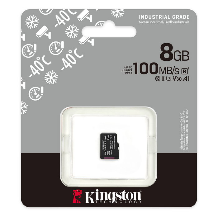 Kingston Industrial microSDHC 8 Go UHS-I U3 V30 A1 Kingston Industrial microSDHC 8 Go UHS-I U3 V30 A1