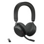 Jabra Evolve2 75 - Casque audio Bluetooth avec réduction de bruit ANC pour bureau - Autonomie 36h - Confort supérieur - Connexion double appareil