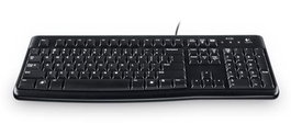 Logitech K120 Clavier USB de bureau avec pavé numérique et touches silencieuses, résistant aux éclaboussures et durable