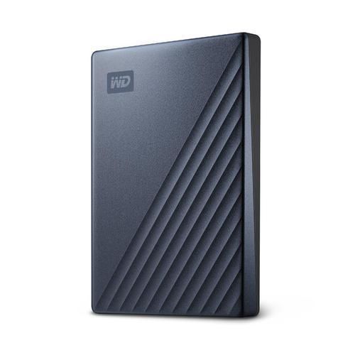 Western Digital My Passport Ultra - Disque dur portable externe 2TB, USB-C, USB 3.0, Compatible Windows, Protection par mot de passe - Noir/bleu Western Digital My Passport Ultra - Disque dur portable externe 2TB, USB-C, USB 3.0, Compatible Windows, Protection par mot de passe - Noir/bleu