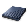 Western Digital My Passport Ultra - Disque dur portable externe 2TB, USB-C, USB 3.0, Compatible Windows, Protection par mot de passe - Noir/bleu
