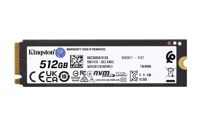 Kingston KC3000 512 Go M.2 NVMe SSD