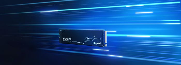 Kingston KC3000 SSD NVMe PCIe 4.0 M.2 2280 - 512 Go - Jusqu'à 7 000 Mo/s - NAND 3D TLC - Avec dissipateur de chaleur