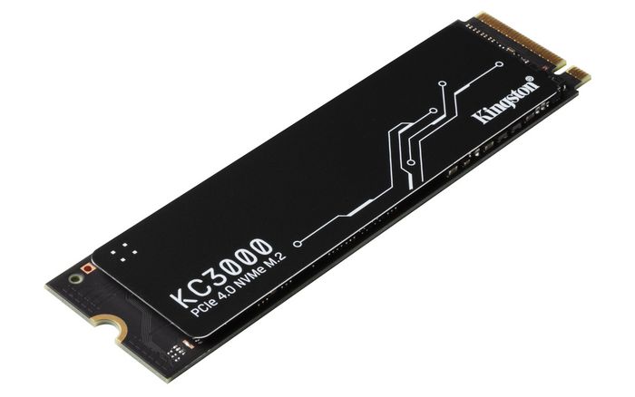 Kingston KC3000 SSD NVMe PCIe 4.0 M.2 2280 - 512 Go - Jusqu'à 7 000 Mo/s - NAND 3D TLC - Avec dissipateur de chaleur