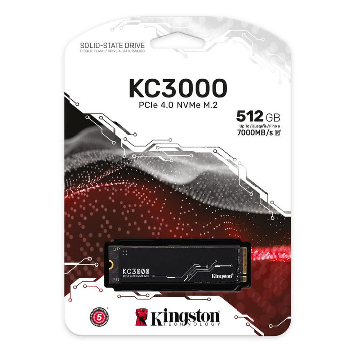 Kingston KC3000 SSD Interne 512 Go M.2 PCI Express 4.0 NVMe Disque SSD
