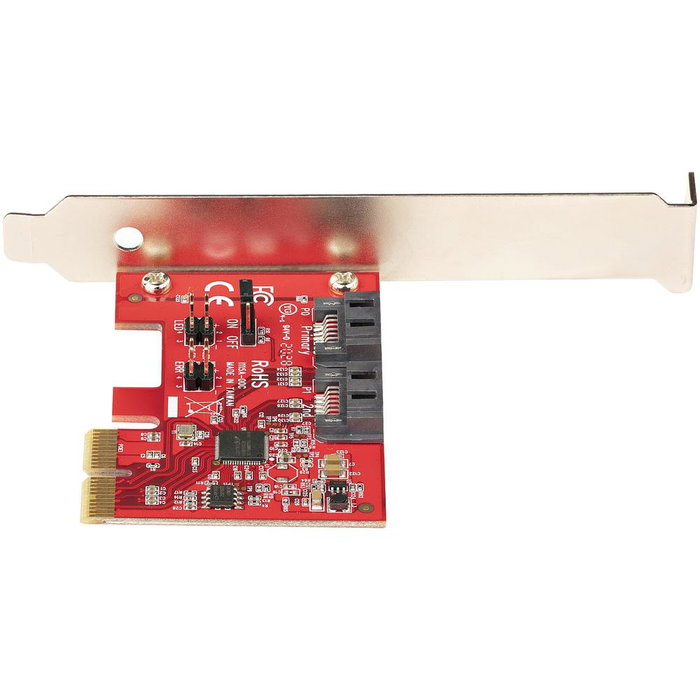 Startech Carte PCIe SATA III 2 Ports 6 Gbps ASM1062R Low Profile avec RAID - 2P6 gr