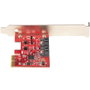 Startech Carte PCIe SATA III 2 Ports 6 Gbps ASM1062R Low Profile avec RAID - 2P6 gr