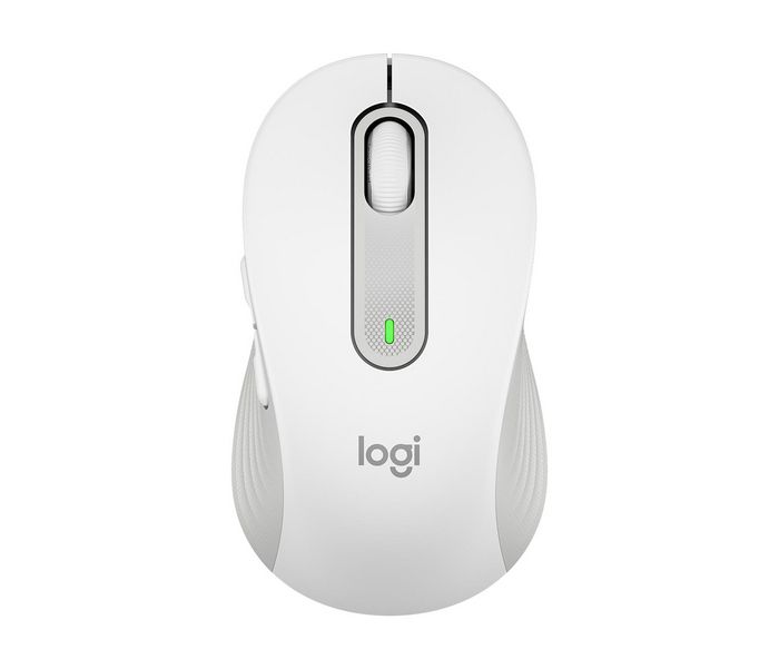 Logitech Signature M650 L - Souris sans fil Logi Bolt / Bluetooth, Silencieuse, 5 boutons, SmartWheel, 24 mois pile AA, pour mains grandes, blanc cassé