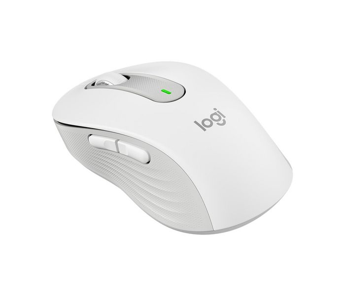 Logitech Signature M650 L - Souris sans fil Logi Bolt / Bluetooth, Silencieuse, 5 boutons, SmartWheel, 24 mois pile AA, pour mains grandes, blanc cassé