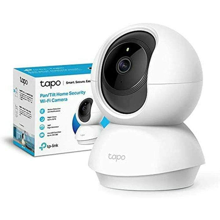 TP-LINK Caméra de Surveillance WiFi Intérieure C210 Tapo - Vision Nocturne, Détection de Mouvement, Audio Bidirectionnel, Blanc