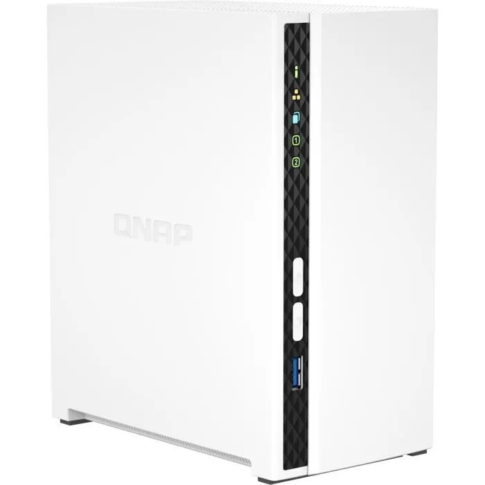 QNAP TS-233 - Serveur NAS 2 baies avec 2 Go de RAM - Stockage Cloud Personnel, Multimédia avec Intelligence Artificielle, Accès myQNAPcloud
