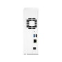 QNAP TS-133 Serveur NAS 1 baie 2.5/3.5 pouces SATA III Processeur ARM Cortex-A55 4 cœurs 1.8 GHz 2 Go RAM Ethernet Gigabit Blanc