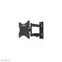 Neomounts WL40-550BL12 Support Mural TV Orientable pour Écran 32 à 55 Pouces, Compatible VESA 100x100 à 200x200 mm, Inclinaison et Pivot, Gestion des Câbles, Noir