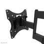 Neomounts WL40-550BL12 Support Mural TV Orientable pour Écran 32 à 55 Pouces, Compatible VESA 100x100 à 200x200 mm, Inclinaison et Pivot, Gestion des Câbles, Noir