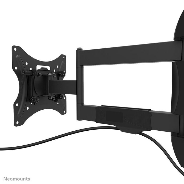 Neomounts WL40-550BL12 Support Mural TV Orientable pour Écran 32 à 55 Pouces, Compatible VESA 100x100 à 200x200 mm, Inclinaison et Pivot, Gestion des Câbles, Noir