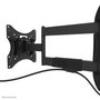 Neomounts WL40-550BL12 Support Mural TV Orientable pour Écran 32 à 55 Pouces, Compatible VESA 100x100 à 200x200 mm, Inclinaison et Pivot, Gestion des Câbles, Noir