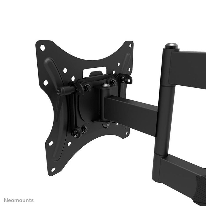 Neomounts WL40-550BL12 Support Mural TV Orientable pour Écran 32 à 55 Pouces, Compatible VESA 100x100 à 200x200 mm, Inclinaison et Pivot, Gestion des Câbles, Noir