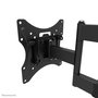 Neomounts WL40-550BL12 Support Mural TV Orientable pour Écran 32 à 55 Pouces, Compatible VESA 100x100 à 200x200 mm, Inclinaison et Pivot, Gestion des Câbles, Noir