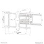 Neomounts WL40S-850BL18 Support mural orientable pour écran télévision 43-86 pouces (109-218 cm), 60 kg max, VESA 200x100 à 800x400 mm, inclinaison et pivotement, noir