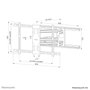 Neomounts WL40S-850BL18 Support mural orientable 43-86 pouces Noir
