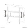 Neomounts Support Mural Fixe WL30-550BL16 LEVEL pour Téléviseurs et Écrans 42 à 86 Pouces - Compatible VESA 100x100 à 600x400 - Charge Max 60 kg - Noir