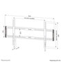 Neomounts WL30-550BL18 Support Mural Fixe pour Téléviseurs/Écrans 43 à 86 Pouces, 60 kg Max, VESA 100x100 à 800x400, Système Magnétique Pull & Release - Noir