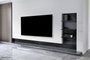 Neomounts WL30-550BL18 Support Mural Fixe pour Téléviseurs/Écrans 43 à 86 Pouces, 60 kg Max, VESA 100x100 à 800x400, Système Magnétique Pull & Release - Noir