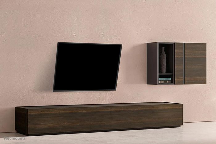Neomounts WL35-550BL12 Support Mural inclinable pour Téléviseur Écran Plat 24 à 65 Pouces, 40 kg, VESA 75x75 à 200x200 mm, Noir