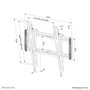 Neomounts WL35-550BL14 Support mural inclinable (12°) pour écrans TV plats 32 à 75 pouces, VESA 100x100 à 400x400 mm, capacité 50 kg, noir