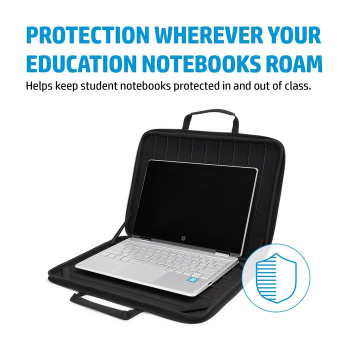 HP Mallette de transport fine et robuste pour ordinateur portable éducatif 11,6 pouces - Protection contre les chocs et rayures