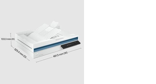 HP ScanJet Pro 3600 f1 - Scanner à plat avec technologie HP EveryPage, ADF 60 pages, numérisation recto verso rapide, pour une productivité optimale