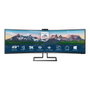 Philips 499P9H Moniteur incurvé 49 pouces 5K UltraWide Dual Quad HD 5120x1440 32:9 VA HDR400 USB-C 90W KVM Webcam FHD