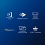 Philips 499P9H Moniteur incurvé 49 pouces 5K UltraWide Dual Quad HD 5120x1440 32:9 VA HDR400 USB-C 90W KVM Webcam FHD