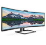 Philips 499P9H Moniteur incurvé 49 pouces 5K UltraWide Dual Quad HD 5120x1440 32:9 VA HDR400 USB-C 90W KVM Webcam FHD