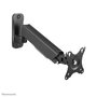 Neomounts WL70-440BL11 Support Mural TV Orientable pour Écran 17 à 32 Pouces Noir - Inclinaison, Rotation, Pivot, VESA 100x100, 9 kg, Gestion Câbles