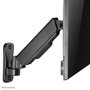 Neomounts WL70-440BL11 Support Mural TV Orientable pour Écran 17 à 32 Pouces Noir - Inclinaison, Rotation, Pivot, VESA 100x100, 9 kg, Gestion Câbles