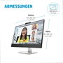HP E27m G4 Moniteur de Conférence 27 pouces QHD Noir et Argent