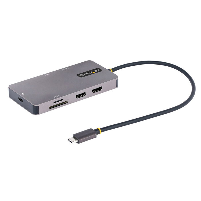 Hub USB Startech 120B-USBC-MULTIPORT Gris 15 W Hub USB Startech 120B-USBC-MULTIPORT Gris 15 W