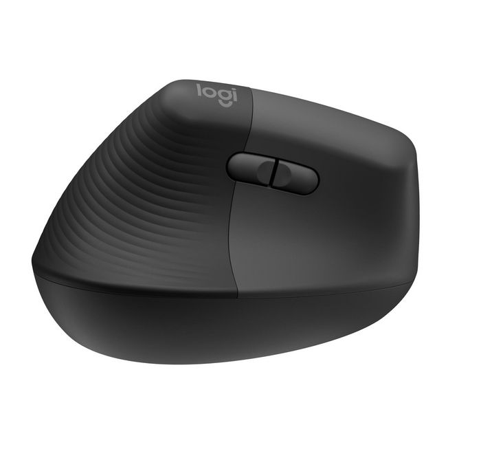 Logitech Lift - Souris ergonomique verticale sans fil pour gaucher, Bluetooth/USB Logi Bolt, silencieuse, 4 boutons, compatible Windows/macOS/iPadOS