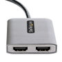 Startechcom MST14DP122HD Hub DisplayPort 3 en 1 Vers 2x HDMI 4K 60Hz Adaptateur Multimoniteur