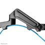 Neomounts DS70-750BL2 Support de Bureau Double pour Écrans de 17 à 27 Pouces, Noir, Mouv. Complet, VESA 75/100, Charge 7 kg par Écran