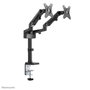 Neomounts DS70-750BL2 Support de Bureau Double pour Écrans de 17 à 27 Pouces, Noir, Mouv. Complet, VESA 75/100, Charge 7 kg par Écran
