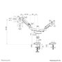 Neomounts DS70-750BL2 Support de Bureau Double pour Écrans de 17 à 27 Pouces, Noir, Mouv. Complet, VESA 75/100, Charge 7 kg par Écran