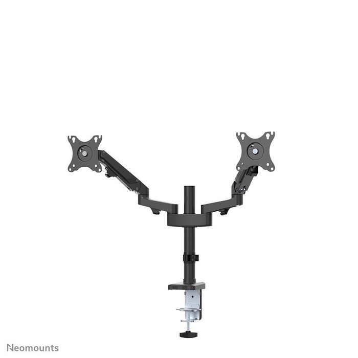 Neomounts DS70-750BL2 Support de Bureau Double pour Écrans de 17 à 27 Pouces, Noir, Mouv. Complet, VESA 75/100, Charge 7 kg par Écran