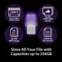 Kingston DataTraveler MicroDuo 3C 256 GB Violet