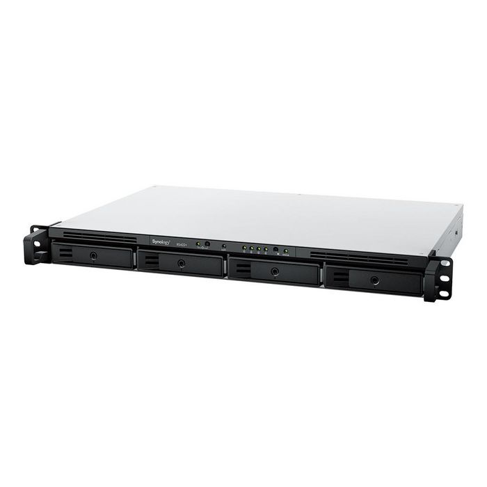 Synology RackStation RS422+ NAS, Châssis 1U 4 Baies SATA 2.5/3.5", Processeur AMD Ryzen R1600 2.6 GHz, 2 Go DDR4 ECC, 2x 1GbE, USB 3.2, RAID
