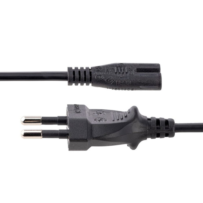 StarTech.com 752E-2M-POWER-LEAD Câble d'alimentation CEE7/16 vers C7 2 mètres pour ordinateur portable/imprimante