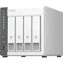 Qnap TS-433 - Serveur NAS 4 baies avec 4 Go RAM, port réseau 2,5GbE, processeur NPU pour reconnaissance d'images IA, centre multimédia et protection avancée